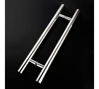 Tirador Puerta Tirador de Puerta Corredera de Cristal, Barra de Manijas de Puerta de Granero/Gabinetes en Forma de H de Doble Cara, 30 cm/50 cm/60 cm/80 cm/100 cm/120 cm/150 cm de Largo Opcional