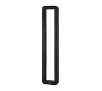 Tirador Rectangular for Puertas, Tirador Doble for Puertas Batientes, Resistencia A Los Impactos, Fácil Instalación, Adecuado for Puertas De Baño(Black,142.5cm/56.1in)