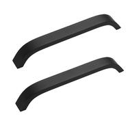 Tiradores Armario, 2 Piezas Pomos para Muebles Negro Tirador Cajones Aleación de Aluminio | Superficie Anodizada, Tirador Cocina Distancia del Agujero 160mm/6.3in Manija de Gabinete con Tornillos