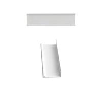Tiradores Armarios Blanco, 2 Piezas Tiradores Cocina Aleación de Aluminio | Anodizado, Tirador Mueble Distancia Agujero: 96-1160mm Tirador de Puerta Manijas de Cajones Gabinete Ocultos 96mm/3.8in