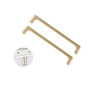 Tiradores Armarios, SYDARSYN 2pcs Tiradores de Cajón de Latón Cepillado, Tiradores de Aleación de Zinc de Estilo Europeo, con Tornillos (192mm)