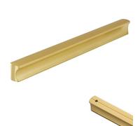Tiradores Cocina Dorados Vintage, 2 Piezas Tiradores de Muebles Sólido Latón | Cepillado, Tirador para Cajones Distancia del Agujero: 32-850mm Tirador Puertas Tiradore Armarios Gabinete 672mm/26.5in