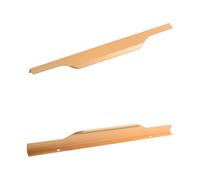 Tiradores Cocina Modernos, 2 Piezas Tiradores Muebles Aleación de Aluminio | Anodizado, Tirador Armarios Centros: 160-800mm Tirador de Puerta Manijas de Cajones Gabinete Ocultos Dorado 320mm/12.5in