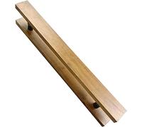 Tiradores cuadrados de madera rústicos y anchos - Barra de agarre de doble cara de 120 cm para puertas y armarios y elegante accesorio de decoración del hogar