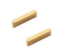 Tiradores de Armarios Modernos, Tiradores Muebles en T Dorado, Aluminio Sólido | Superficie Anodizada, Longitud: 80 - 1000 mm Manijas de Muebles, 2pcs Manija de Puertas de Gabinete Oro-80mm/3.1in