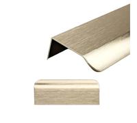 Tiradores de Borde de Dedo Mango Tiradores ocultos for muebles, tiradores for armarios de cocina, sin perforaciones for y cajones, armario arco(Golden,400mm)