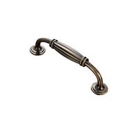 Tiradores de bronce antiguo de estilo vintage, manijas de puerta, manijas de armario, pomos de cajones, pomos de cocina, 96 mm, 1 unidad