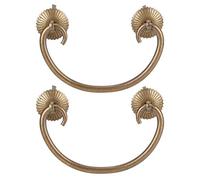 Tiradores de Cajón de 2 Uds, Pomos de Tirador de Cajón de Cobre de Estilo Vintage Chino para Herrajes para Muebles de Armario
