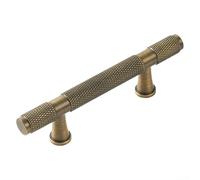 Tiradores de cajón de latón envejecido elegantes para un toque de elegancia (64 mm de distancia entre agujeros)