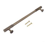 Tiradores de cajón de latón macizo de bronce antiguo para armarios de cocina y muebles de dormitorio, manija de metal con varias distancias de agujero 128 mm (192 mm)