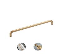 Tiradores de cajón de puerta de armario, tirador de armario dorado Tiradores de Arco Manija del Gabinete para Armario Puerta Cajón Cocina Manijas (hole distance 288mm/11.3in,Gold)