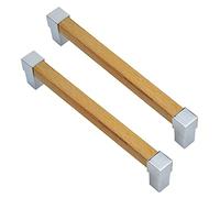 Tiradores de Cocina, 2 Piezas, Tirador de cajón, Tiradores de Madera Maciza, Base de aleación de Zinc Maciza, pomos de Armario, Tiradores Modernos para Cremalleras de armarios y Zapatos.