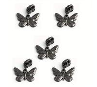 Tiradores de cremallera de mariposa de nailon de 40 mm, n.° 5, for bolsos, chaquetas, carteras, ropa, cremallera de metal extraíble, deslizador de costura(Chocolate,10pcs)