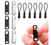 Tiradores De Cremallera, Zipper Para Cremallera, Reparar Cremalleras, Tirador De Cremalleras, Repuesto, Para Ropa, Mochilas, Maletas Y Manualidades,12 Piezas