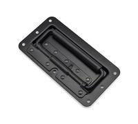 Tiradores de gabinete de muebles de casa con manija empotrada con resorte medio de Hardware de 1 pieza con empuñadura acolchada(Carbon steel Black)
