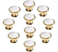 Tiradores de gabinete, Tirador de colección, Pomo de cajón, 10 piezas Estilo vintage Perillas de cajón de cerámica blanca clásica Tocador Armario Tiradores de armario Tiradores de puerta (Color : Blac