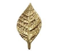 Tiradores de latón para cajones de hojas, modernos y minimalistas, 60 x 32 mm, acabado dorado, para armarios, cajones, cajas decorativas