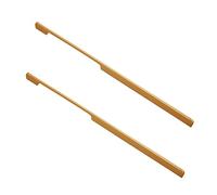 Tiradores de manija de puerta, de aleación de aluminio dorado mate en T Bar para gabinetes de cocina, cajones, pomos de puerta para muebles, agujero central de 480 mm, 2 unidades