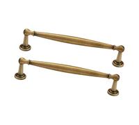 Tiradores de metal de estilo retro francés, elegantes pomos de cajón en tono cobre, instalación sencilla para armarios de cocina y dormitorio, manijas de puerta de bronce