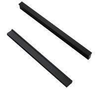 Tiradores de Muebles Salon Negro, 2 Piezas Tiradores Cocina Sólido Aleación de Aluminio | Anodizado, Tirador para Cajones Distancia del Agujero: 16-1460mm Tirador Puertas Armarios 320mm/12.5in