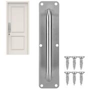 Tiradores De Puerta Corredera De Acero Inoxidable, Manijas De Puerta De Armario, Tiradores De Puerta Abiertos, 300x80mm Tirador de Muebles Juego De Puerta Correderas (square L)