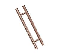 Tiradores de puerta de acero inoxidable, adecuados for puertas de vidrio y madera en hogares, hoteles y oficinas(Color-4,Pitch-40cm)