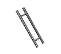 Tiradores de puerta de acero inoxidable, adecuados for puertas de vidrio y madera en hogares, hoteles y oficinas(Color-3,Pitch-60cm)