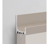 Tiradores de puerta de armario de aleación de aluminio, 5 unidades, minimalistas, con tapas de metal de 10 cm, diseño sin costuras