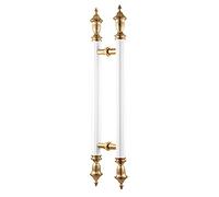 Tiradores de Puerta de Empuje contemporáneos en Forma de H, Tirador de Puerta de Granero de Doble Cara de Acero Inoxidable con Kits completos, 24 32 40 47 59 71 Pulgadas de Largo (Color : F,