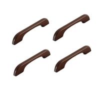 Tiradores de puerta de madera, diseño de tronco de puente plano, madera maciza de haya, estilo chino, manijas de cajón de armario