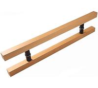 Tiradores de Puerta de Madera Maciza, Cuadrados, rectangulares, Planos, Modernos, para Entrada Comercial, Barra de Vidrio, Puerta corrediza de Granero, Puerta Interior y