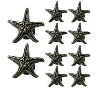 Tiradores de puerta para gabinetes de cocina, impresiones para gabinetes y cajones,10 piezas El cajón tira de la manija del gabinete de zinc - Accesorios de muebles de repuesto Botones