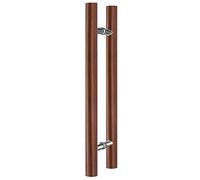 Tiradores de puerta redondos de madera, par de barras de agarre deslizantes para puertas - Incluye accesorios de montaje para una fácil instalación
