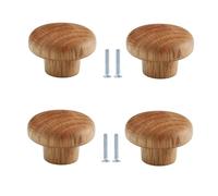 Tiradores De Puerta Tiradores De Madera Maciza Puertas De Armarios De Troncos Tiradores De Cajones De Armarios Tiradores De Puertas De Armarios De Madera Roble Diámetro 36mm 4 Piezas