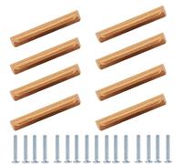 Tiradores De Puerta Tiradores De Madera Maciza Puertas De Armarios De Troncos Tiradores De Cajones De Armarios Tiradores De Puertas De Armarios De Madera Roble 128mm 8 Piezas