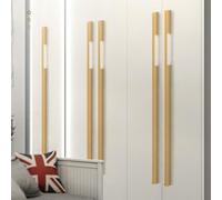 Tiradores de Puertas de Cocina Modernos, 2 piezas Manija del Cajón Dorado Aluminio Sólido | Superficie Anodizada Manijas de Proa Distancia Agujero: 96 - 966 mm Tiradores de Puertas 544mm/21.4in