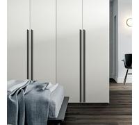 Tiradores de Puertas de Cocina Modernos, 2 piezas Manija del Cajón Negro Aluminio Sólido | Superficie Pintada con Spray Manijas de I Distancia Agujero: 96 - 768 mm Tiradores de Puertas 576mm/22.7in