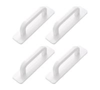 Tiradores De Puertas Y Ventanas Blancos De 4 Piezas, Accesorios Para Muebles, Tiradores De Puertas De Diseño Simple, Tiradores Autoadhesivos, Se Pueden Utilizar Para Armarios, Puertas De Vidrio