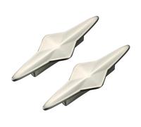 Tiradores Decorativos para Muebles Tiradores de Puertas de Armario Plateados 2 Manijas para Cajones de Gabinete para Baño Cocina Dormitorio Guardarropa, Aleación de Zinc (Hole distance 64mm)