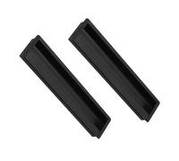 Tiradores empotrados deslizantes Manijas ocultos de Aleación de aluminio mango invisible Manillas para cajón picaportes de cocina Armario Perilla Asas Gabinete,2 piezas (800mm,Negro)