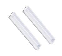 Tiradores empotrados deslizantes Manijas ocultos de Aleación de aluminio mango invisible Manillas para cajón picaportes de cocina Armario Perilla Asas Gabinete,2 piezas (400mm,white)
