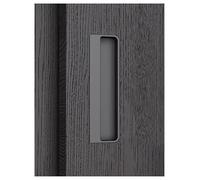 Tiradores empotrados, manija de puerta corredera, manijas empotradas for tirar con los dedos, manija empotrada for puerta corredera, armario, cajón, gabinete(Grey-l20cm,2pcs)