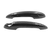 Tiradores Exteriores Coche Compatible Con MINI Para Convertible Para R52 2004 2005 2006 2007 2008 Cubiertas De Manija De Puerta De Coche Pegatina Fibra De Carbono Negra