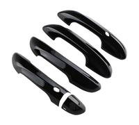 Tiradores exteriores Compatible Con MG4 Para EV 2022 2023 2024 Cubierta Manija Puerta Coche Fibra Carbono Pegatina Molduras Exteriores Reemplazo De Manija Coche Carcasa Decorativa(Black)