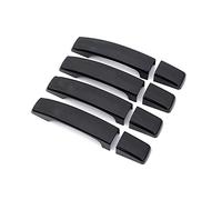 Tiradores exteriores de coche 8 Uds. Embellecedor De Manija De Puerta Exterior Para LAND Para ROVER Para Discovery 4 Para Freelander 2 2010-15 Autopartes Manija Puerta Externa(8 pcs Black)