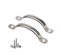 Tiradores huecos de acero inoxidable para puerta, tiradores de cajón con tornillos, 120 mm, 20 unidades