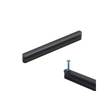 Tiradores Muebles Baño Negro, 2 Tiradores de Armarios Sólido de Aluminio | Acabado Anodizado, Tiradores Cocina Distancia de Agujero:64-980 mm Tiradores de Cajon 320mm/12.5in