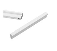 Tiradores Muebles Blanco, 2 Pieza Tiradores Cocina Sólido de Aluminio | Acabado Anodizado, Manijas para Cajones Distancia del Agujero: 96-160mm Manijas para Armarios Manija de Puertas 128mm/5in