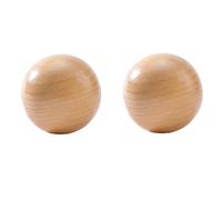 Tiradores Negros 2 Piezas Manija De Madera Maciza Semicircular Para Habitación De Niños,Puerta De Armario,Cajón,Manija De Madera,Diámetro De Bola 30mm