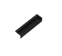 Tiradores Ocultos Zapatero con mango oscuro, puerta móvil integrada, armario, hebilla for, cajón Invisible de mano, Simple moderno para muebles(Black 120mm)